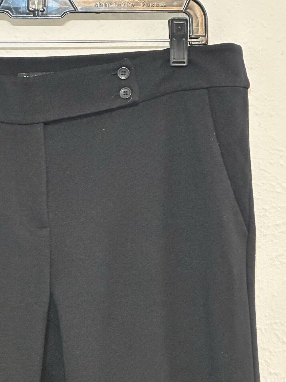 Eileen Fisher Size 10 Washable Stretch Crepe Straight Pants Italian Fabric - Picture 5 of 14